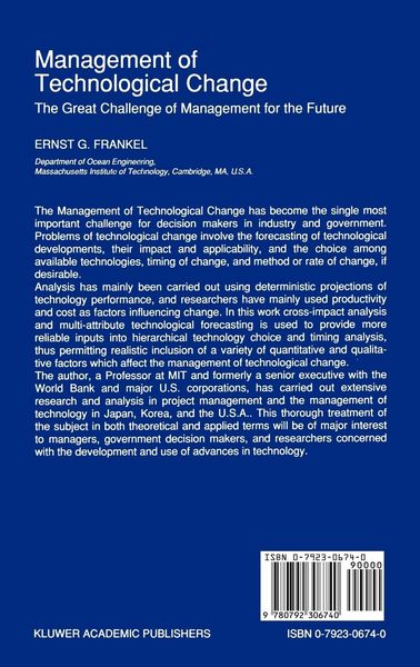 Produktbild: Management of Technological Change
