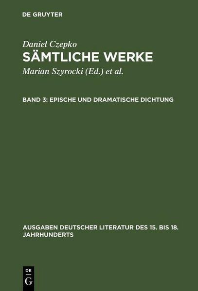 Produktbild: Epische und dramatische Dichtung
