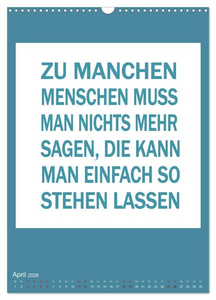 Produktbild: Memo an mich (Wandkalender 2026 DIN A3 hoch), CALVENDO Monatskalender