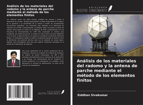 Produktbild: An&aacute;lisis de los materiales del radomo y la antena de parche mediante el m&eacute;todo de los elementos finitos