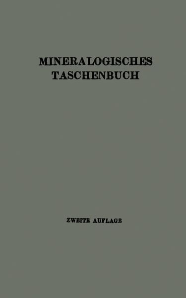 Produktbild: Mineralogisches Taschenbuch der Wiener Mineralogischen Gesellschaft