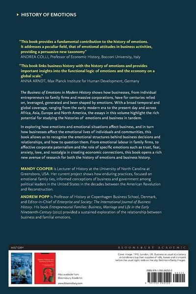 Produktbild: The Business of Emotions in Modern History