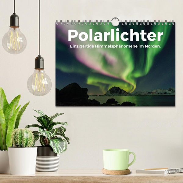 Produktbild: Polarlichter - Einzigartige Himmelsph&auml;nomene im Norden (Wandkalender 2026 DIN A4 quer), CALVENDO Monatskalender