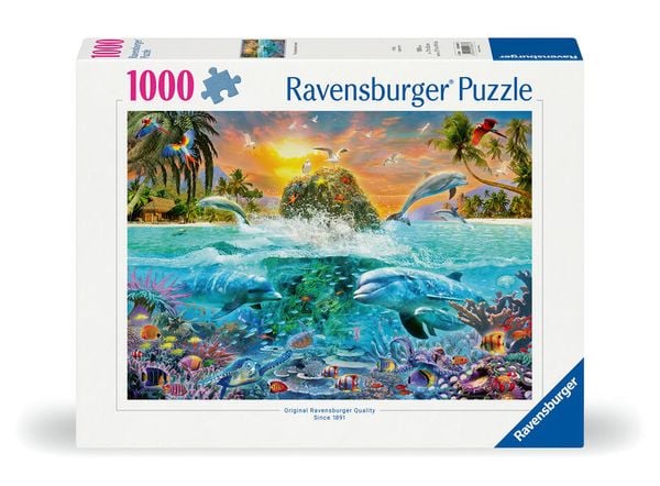 Produktbild: Erwachsenenpuzzle 1000 Teile - Die Unterwasserinsel