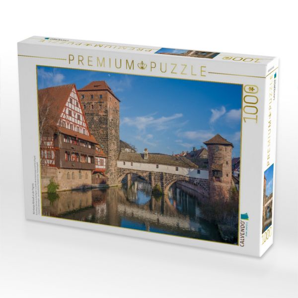 Produktbild: CALVENDO Puzzle N&uuml;rnbergs Altstadt an der Pegnitz | 1000 Teile Lege-Gr&ouml;&szlig;e 64x48cm Foto-Puzzle f&uuml;r gl&uuml;ckliche Stunden