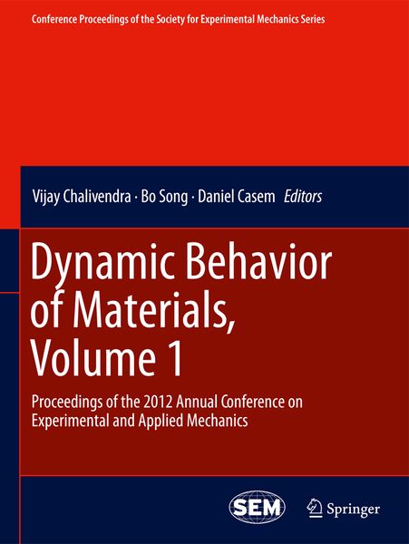 Produktbild: Dynamic Behavior of Materials, Volume 1