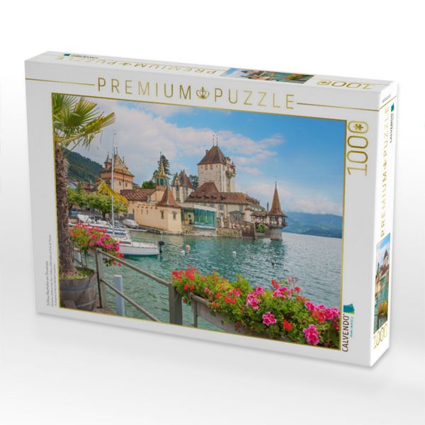 Produktbild: CALVENDO Puzzle Schloss Oberhofen am Thunersee | 1000 Teile Lege-Gr&ouml;&szlig;e 64x48cm Foto-Puzzle f&uuml;r gl&uuml;ckliche Stunden