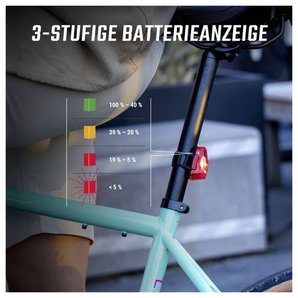 Produktbild: Sigma Fahrrad-R&uuml;cklicht HIRO 10 Akkubetriebenes LED-Leuchtmittel akkubetrieben