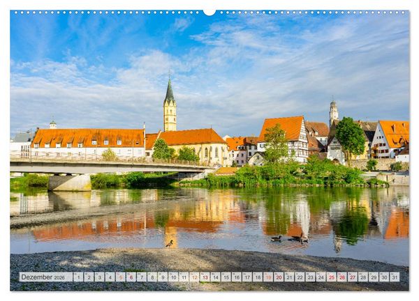 Produktbild: Lauingen Impressionen (Wandkalender 2026 DIN A2 quer), CALVENDO Monatskalender