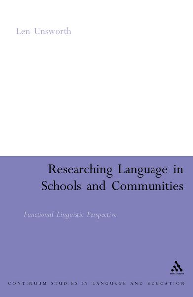 Produktbild: Researching Language in Schools and Communities