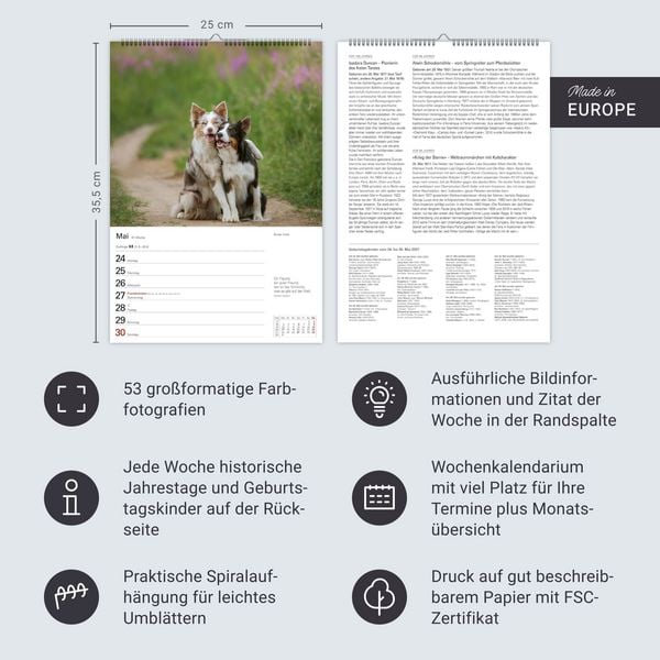 Produktbild: Hunde Wochenplaner 2027 - 53 faszinierende Fotografien