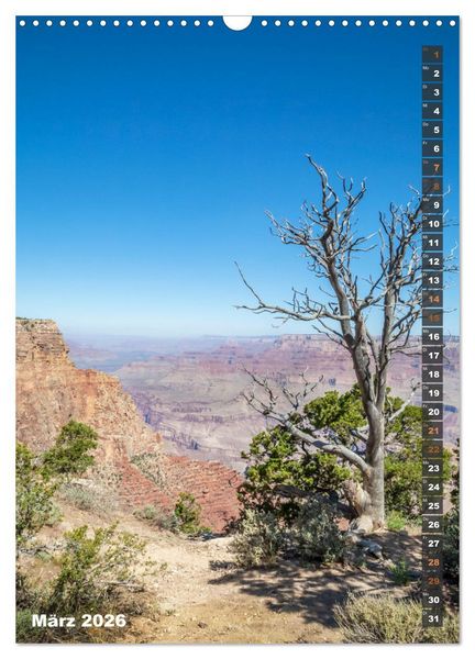 Produktbild: GRAND CANYON Imposante Aussichten (Wandkalender 2026 DIN A3 hoch), CALVENDO Monatskalender
