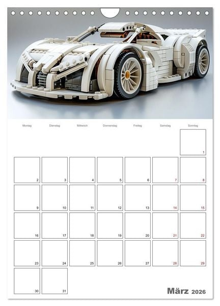 Produktbild: Gesteckte coole Flitzer (Wandkalender 2026 DIN A4 hoch), CALVENDO Monatskalender