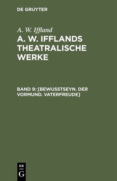 Produktbild: [Bewu&szlig;tseyn. Der Vormund. Vaterfreude]