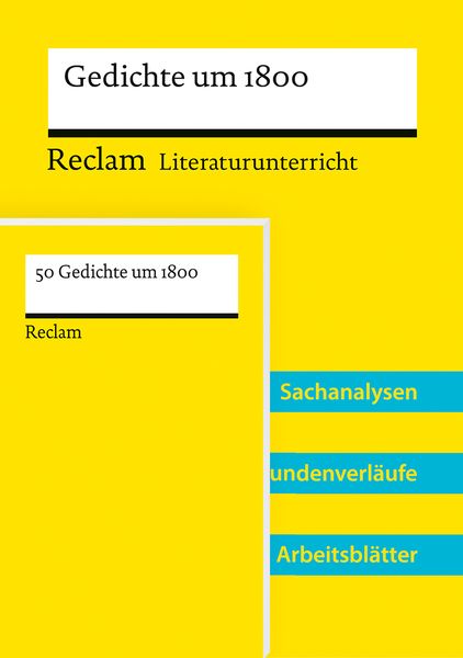 Produktbild: Lehrerpaket zum l&auml;nder&uuml;bergreifenden Abiturthema 2027&ndash;2029 &raquo;Literatur um 1800&laquo; (Textausgabe + Lehrerband)