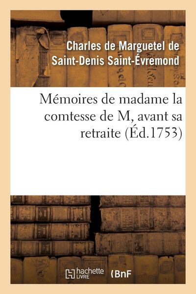 Produktbild: M&eacute;moires de madame la comtesse de M, avant sa retraite
