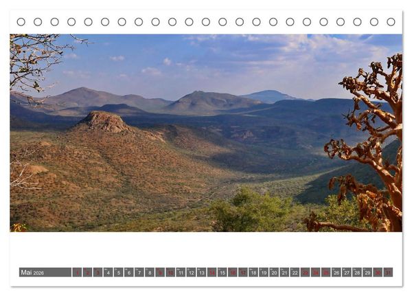 Produktbild: Namibia - Landschaft und Panorama (Tischkalender 2026 DIN A5 quer), CALVENDO Monatskalender