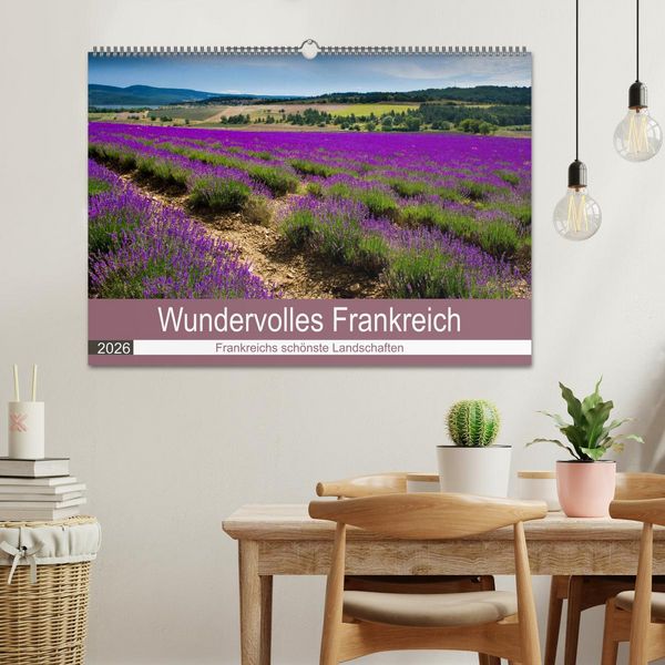 Produktbild: Wundervolles Frankreich (Wandkalender 2026 DIN A2 quer), CALVENDO Monatskalender