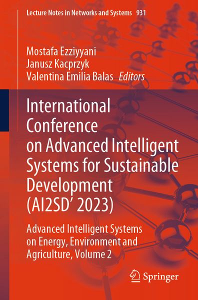 Produktbild: International Conference on Advanced Intelligent Systems for Sustainable Development (AI2SD'2023)