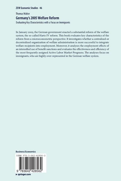Produktbild: Germany's 2005 Welfare Reform