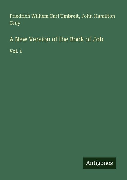 Produktbild: A New Version of the Book of Job