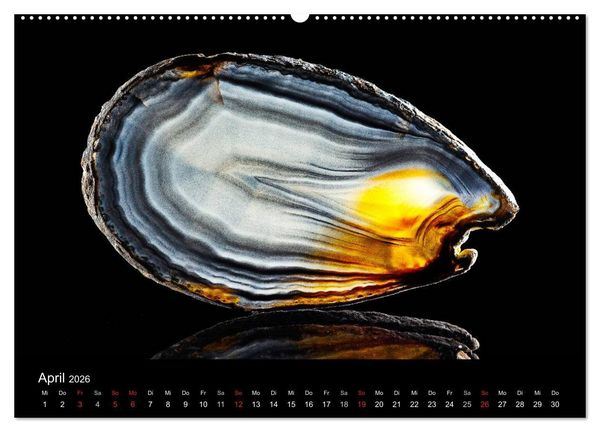 Produktbild: Leuchtende Achate (Wandkalender 2026 DIN A2 quer), CALVENDO Monatskalender