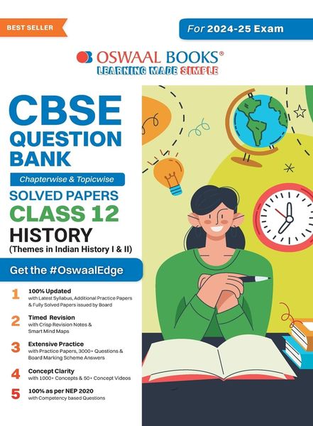 Oswaal CBSE Question Bank Class 12 History, Chapterwise and Topicwise Solved Papers For Board Exams 2025