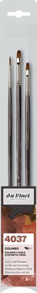 Produktbild: da Vinci Pinselset COLINEO &Ouml;l- und Acrylmalpinsel, 3er Set