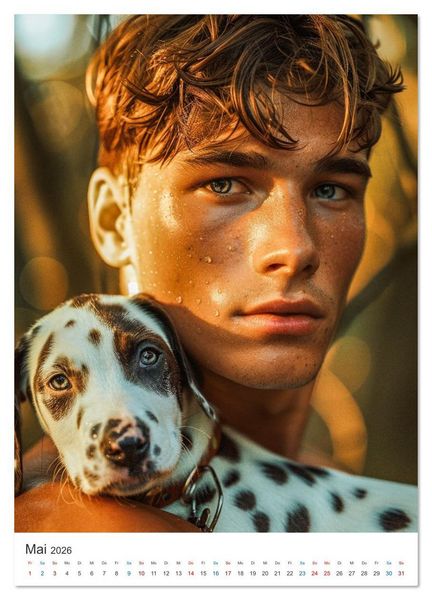 Produktbild: Boys on Fire (Wandkalender 2026 DIN A2 hoch), CALVENDO Monatskalender