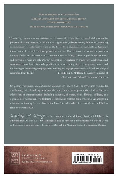 Produktbild: Interpreting Anniversaries and Milestones at Museums and Historic Sites