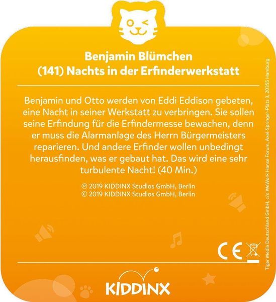 Produktbild: tigercard - Benjamin Bl&uuml;mchen - Folge 141: Nachts in der Erfinderwerkstatt