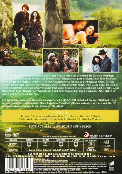 Produktbild: Outlander - Die komplette erste Season [6 DVDs]