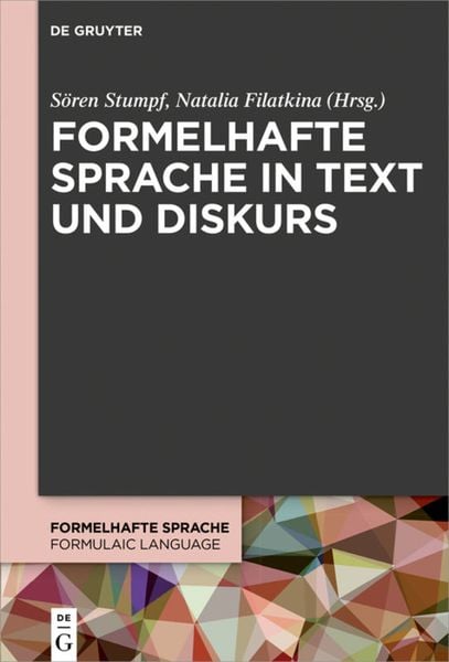 Produktbild: Formelhafte Sprache in Text und Diskurs