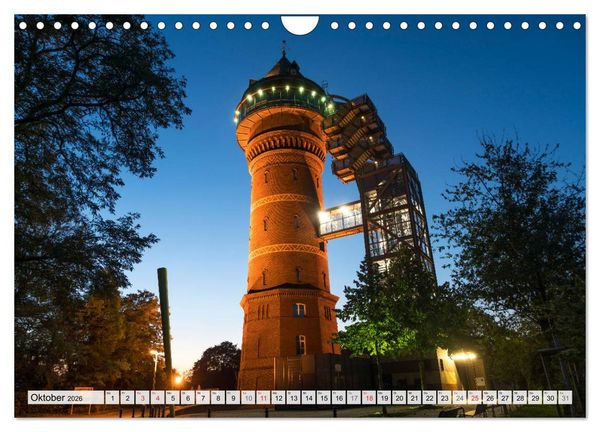 Produktbild: Das Ruhrgebiet bei Nacht (Wandkalender 2026 DIN A4 quer), CALVENDO Monatskalender