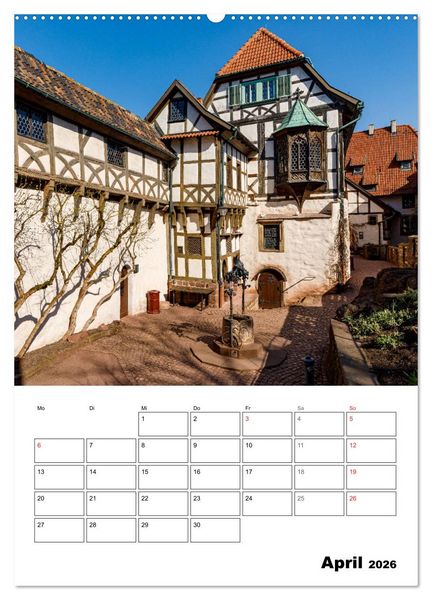 Produktbild: Die Th&uuml;ringer Wartburg (Wandkalender 2026 DIN A2 hoch), CALVENDO Monatskalender