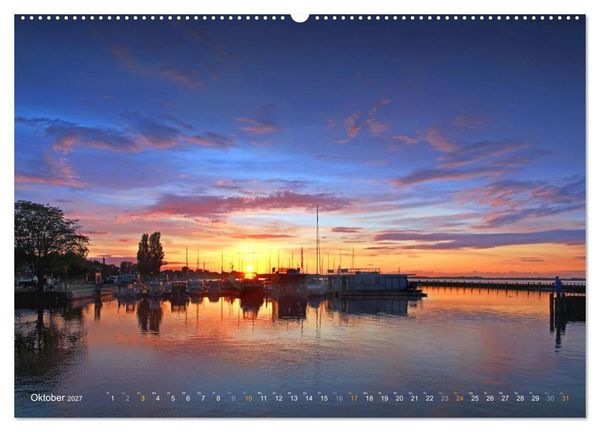 Produktbild: YACHTH&Auml;FEN AN DER OSTSEE (hochwertiger Premium Wandkalender 2027 DIN A2 quer), Kunstdruck in Hochglanz
