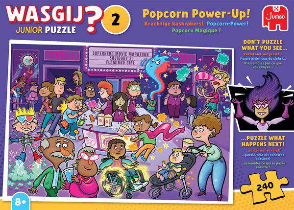 Produktbild: Wasgij Junior 2 - Popcorn-Power! (Puzzle 240 Teile)