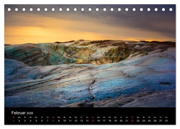 Produktbild: Island - Wundervolle Landschaften (Tischkalender 2026 DIN A5 quer), CALVENDO Monatskalender