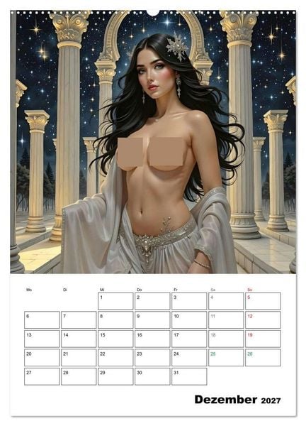 Produktbild: T&ouml;chter der alten G&ouml;tter (hochwertiger Premium Wandkalender 2027 DIN A2 hoch), Kunstdruck in Hochglanz