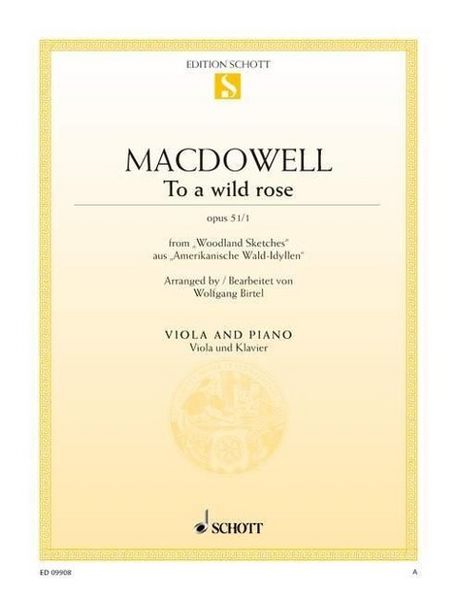 Produktbild: MacDowell, E: To a wild rose