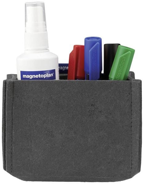 Magnetoplan Stiftehalter magnetisch magnetoTray MEDIUM (B x H x T) 130 x 100 x 60 mm Grau 1227701
