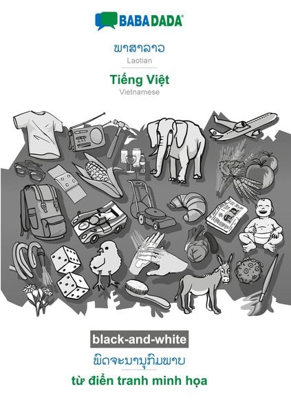 Produktbild: Laotian (in lao script) - Ti&iquest;ng Vi&iquest;t, visual dictionary, BW