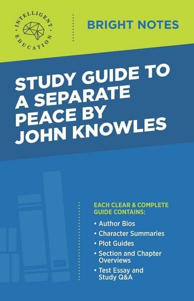 Produktbild: Study Guide to A Separate Peace by John Knowles