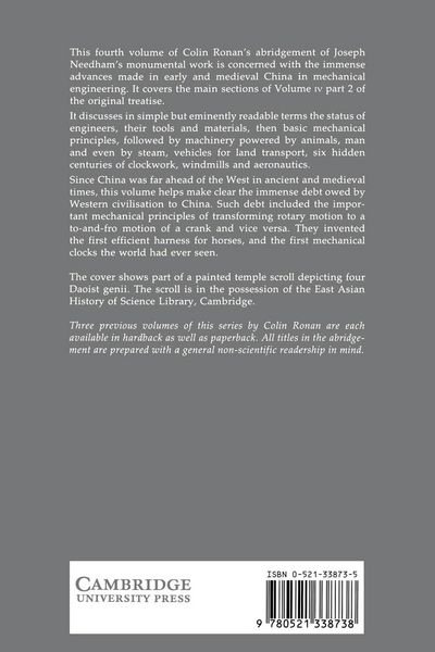 Produktbild: The Shorter Science and Civilisation in China