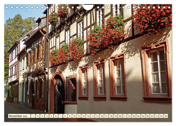 Produktbild: Neustadt an der Weinsta&szlig;e - Fachwerk, Wein und gem&uuml;tliche Gassen (Wandkalender 2026 DIN A4 quer), CALVENDO Monatskalender