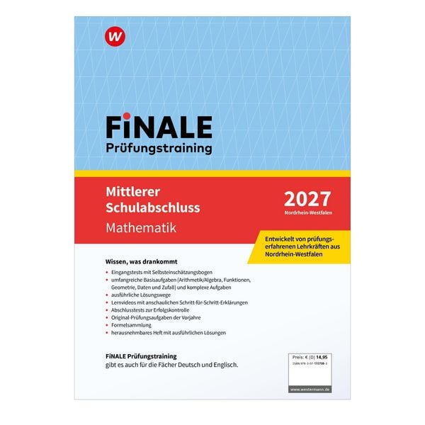 Produktbild: FiNALE - Pr&uuml;fungstraining Mittlerer Schulabschluss Nordrhein-Westfalen