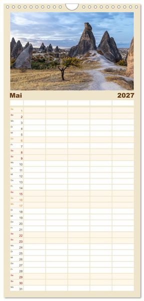 Produktbild: Familienplaner 2027 - Kappadokien, Feent&uuml;rme und Ballontr&auml;ume mit 5 Spalten (Wandkalender, 21 x 45 cm) CALVENDO