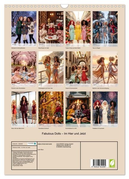 Produktbild: Fabulous Dolls &ndash; Im Hier und Jetzt (Wandkalender 2027 DIN A3 hoch), CALVENDO Monatskalender