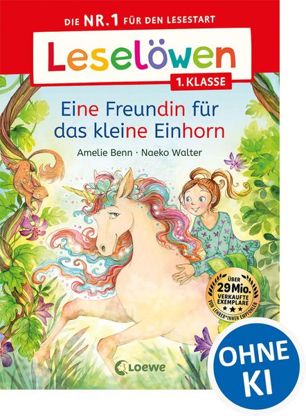 Produktbild: Lesel&ouml;wen 1. Klasse - Eine Freundin f&uuml;r das kleine Einhorn