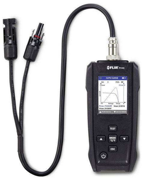 Produktbild: FLIR Solarpanel-Tester und I-V-Kennlinien-Tracer mit Temperaturmessungen PV48 Solar-Panel-Tester